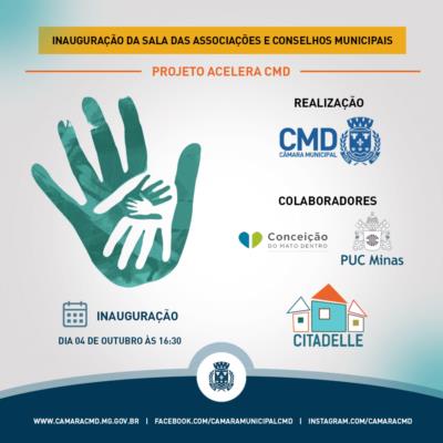 INAUGURAÇÃO DA SALA DE APOIO ÀS ASSOCIAÇÕES E CONSELHOS MUNICIPAIS DA CÂMARA MUNICIPAL