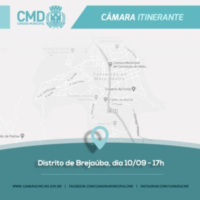 Câmara itinerante – Brejaúba