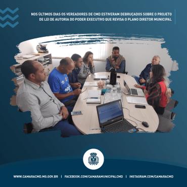 Nos últimos dias os vereadores de cmd estiveram debruçados sobre o Projeto de Lei de autoria do Poder Executivo que revisa o Plano Diretor municipal
