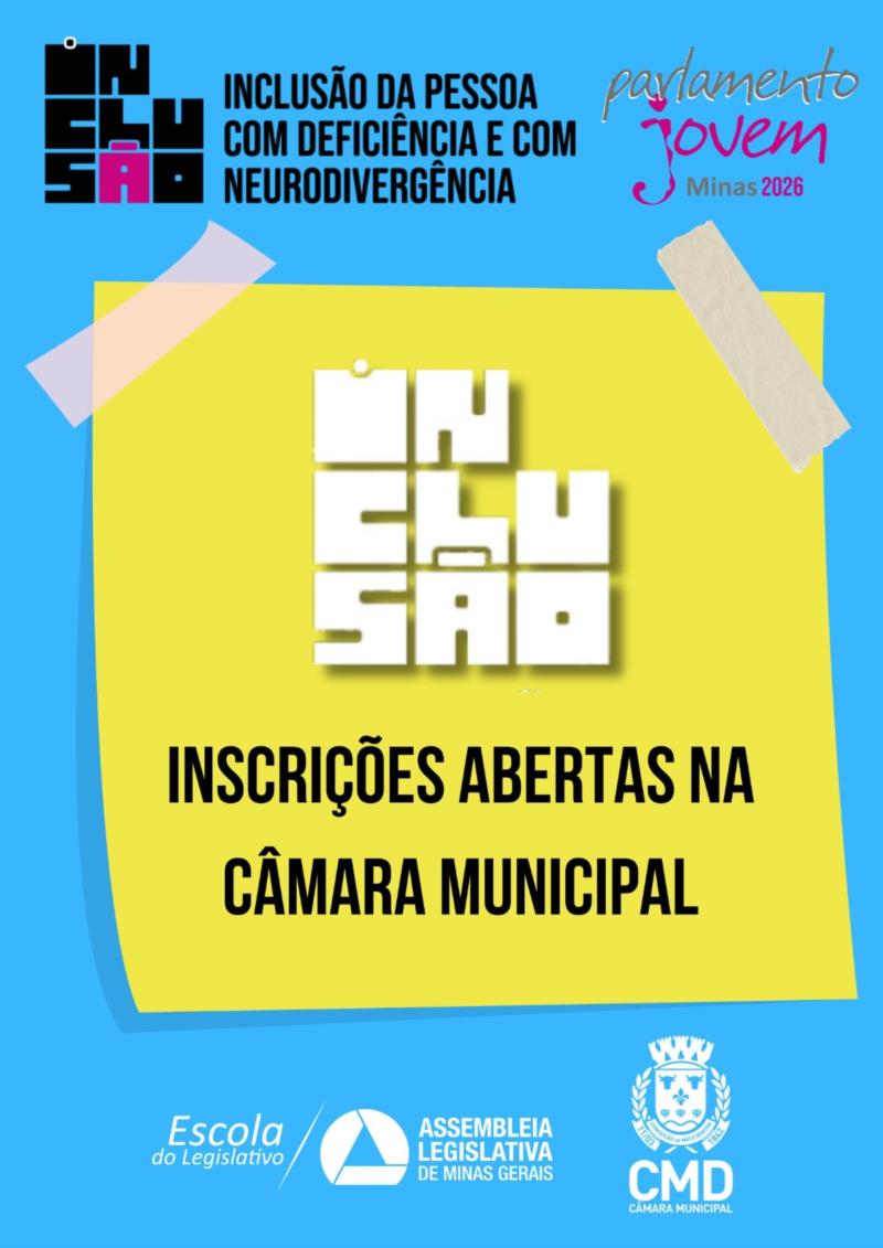 Inscrições Abertas - Parlamento Jovem 2026